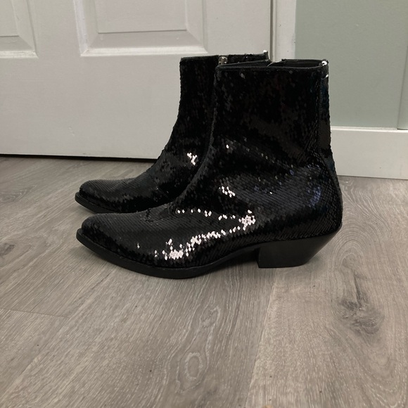 Martin Maison Margiela Sequin cowboy boots. Size USA 41 IT. $1195 - Picture 7 of 14